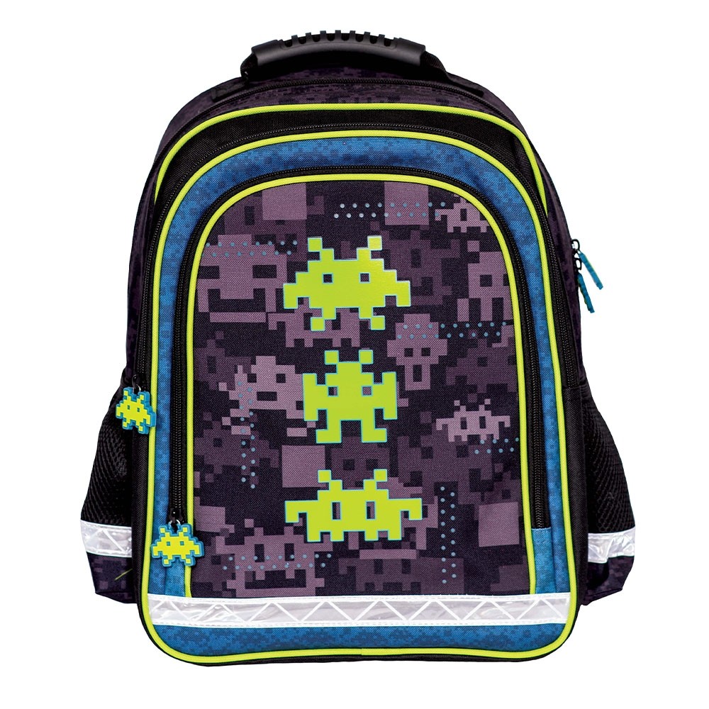 Ghiozdan ergonomic GAME, clasele primare, compartiment principal spatios, cusaturi triple - imagine 4